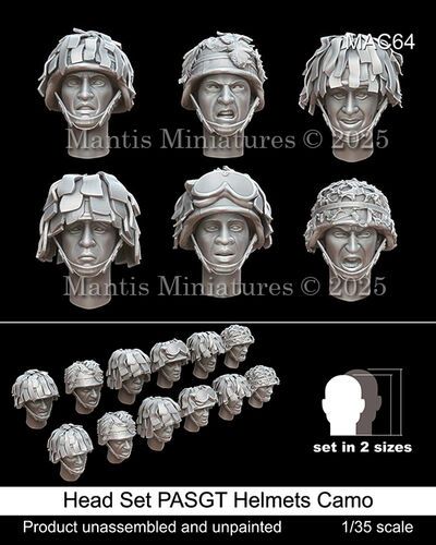 1:35 Head Set PASGT Helmets Camo