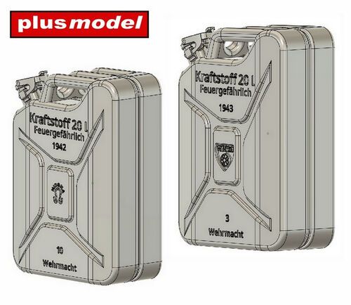 1:35 German Canisters Late - Mirona and WKO (12 pcs / 3D-Printed)