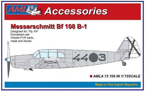 1:72 Bf-108 B-1 - Conversion Parts (for Fly and Kovozavody Prostejov Kits)