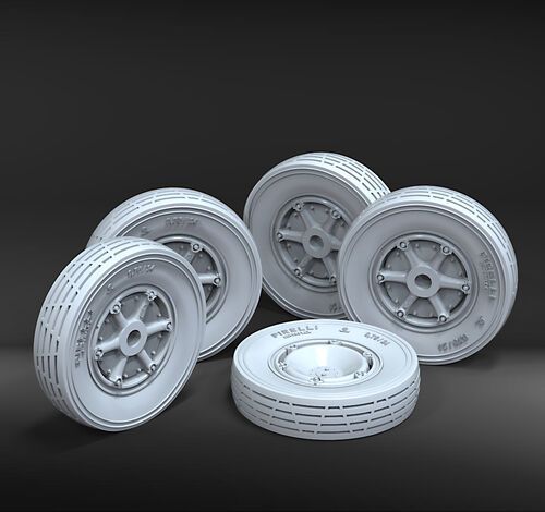 1:35 Autoblinda AB41 - 'Libia' Wheels Set (3D-Printed)