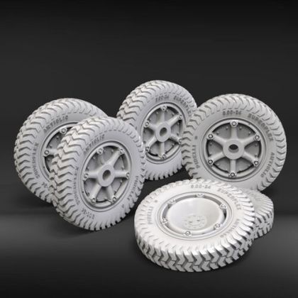 1:35 Autoblinda AB41 - 'Artiglio' Wheels Set (3D-Printed)