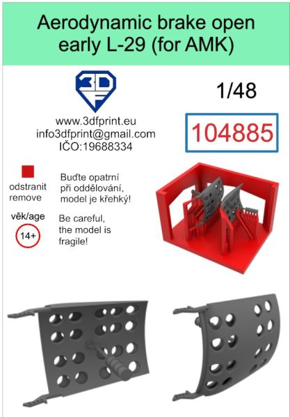 1:48 aerodynamic brake open early L-29 (AMK)