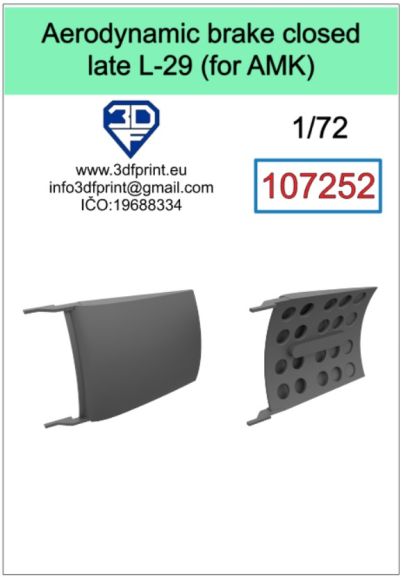 1:72 aerodynamic brake closed late L-29 (AMK)