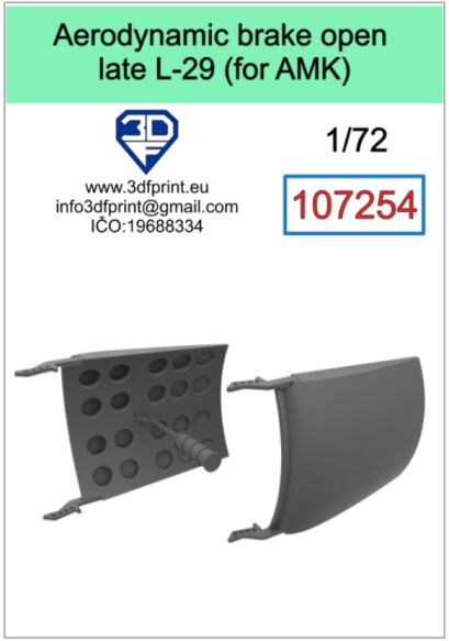 1:72 aerodynamic brake open late L-29 (AMK)