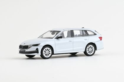 1:43 Škoda Octavia IV FL Combi (2024) - Bílá Moon Metalíza