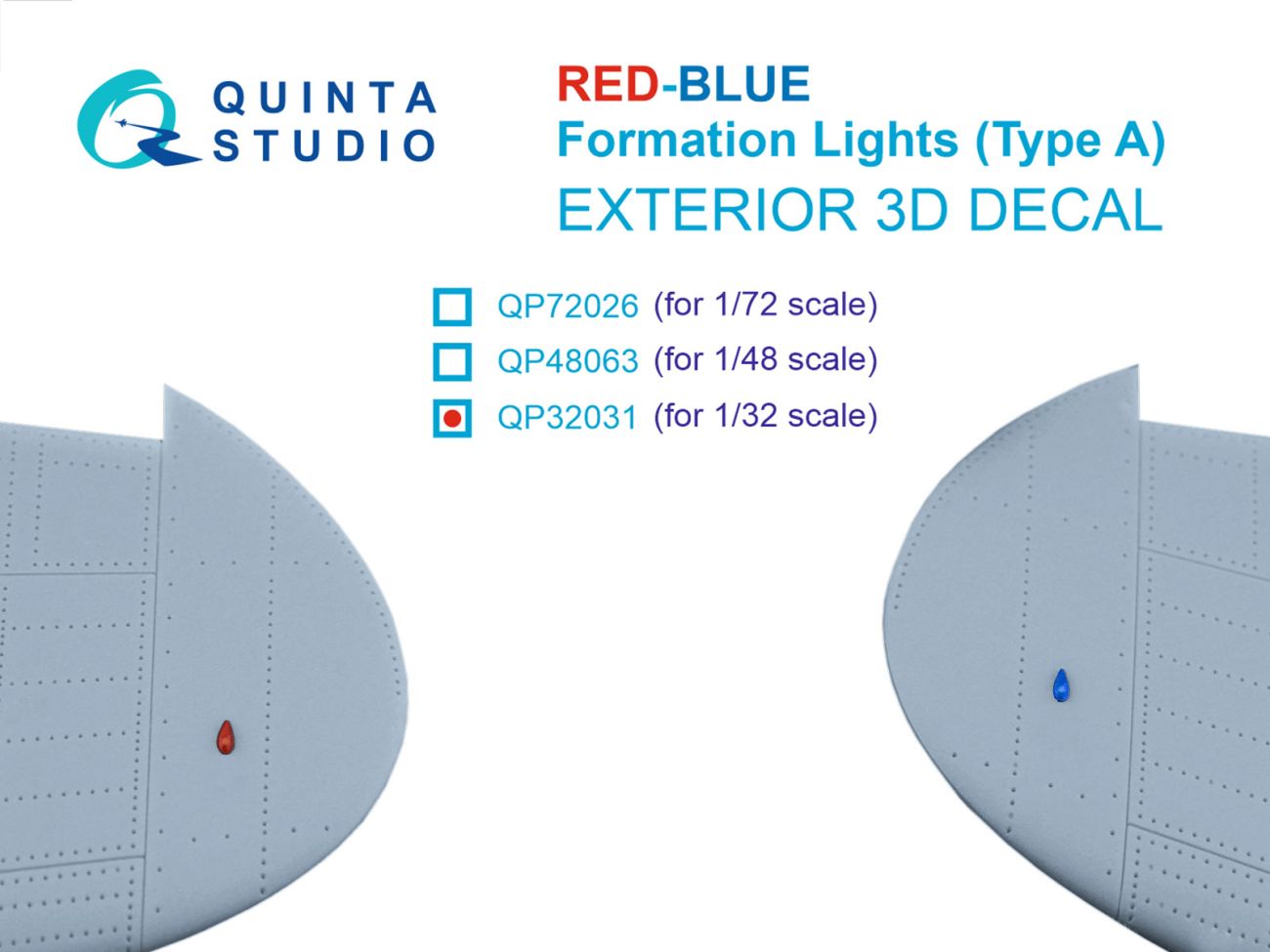1:32 Red-Blue Formation Lights (Type A) (for all kits)