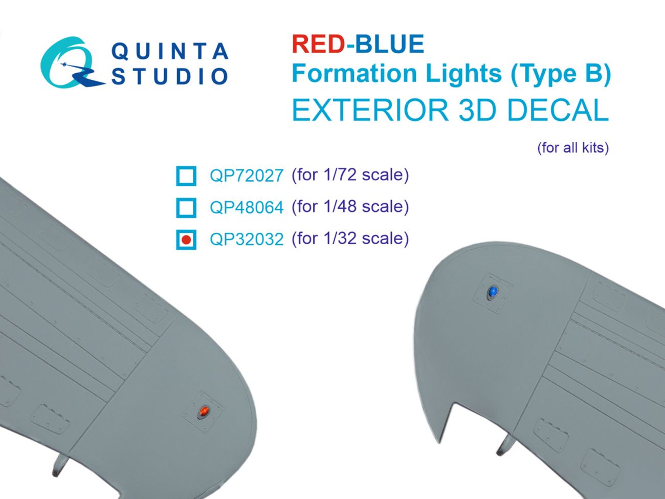 1:32 Red-Blue Formation Lights (Type B) (for all kits)