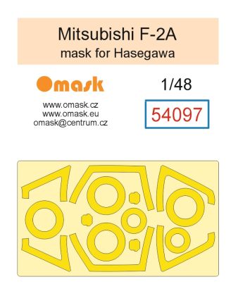 1:48 Mitsubishi F-2A mask (for Hasegawa)