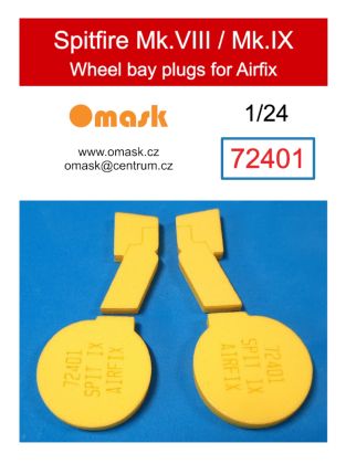 1:24 Spitfire Mk.VIII / Mk.IX wheel bay plugs (for Airfix)