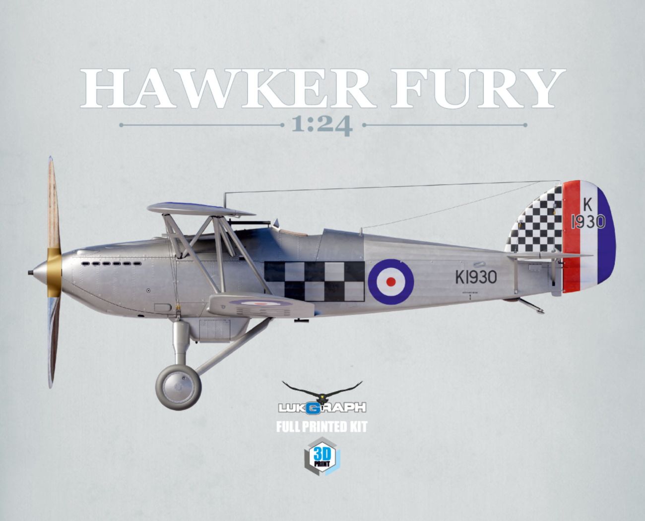 1:24 Hawker Fury British Service