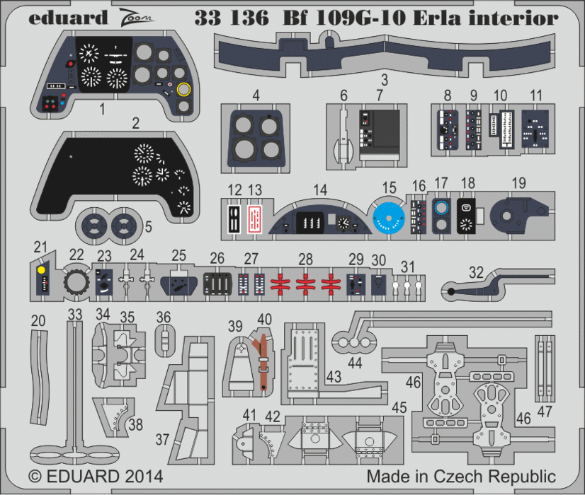 1:32 Bf 109G-10 Erla interior S. A. - Revell