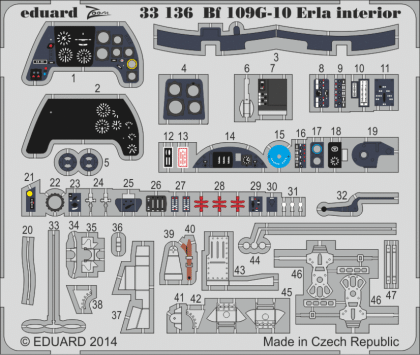 1:32 Bf 109G-10 Erla interior S. A. - Revell