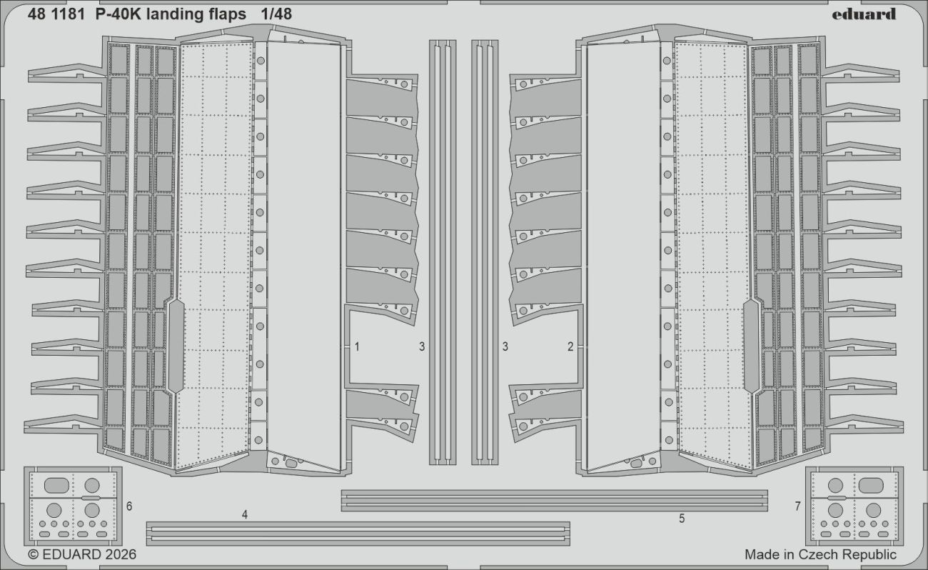 1:48 Curtiss P-40 K - Landing Flaps (for Eduard Kits)
