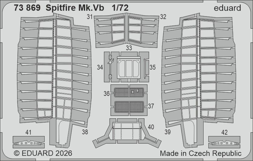 1:72 Spitfire Mk.Vb - PE Set (for IBG Models Kits)