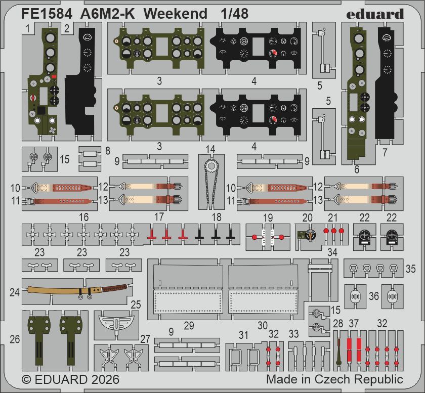 1:48 A6M2-K (Weekend Edition) - Zoom Set (for Eduard Kits)