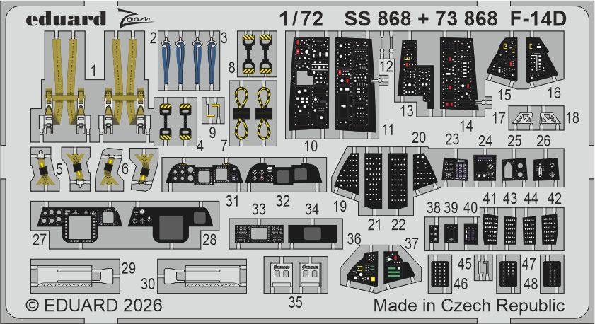 1:72 F-14 D Tomcat - Zoom Set (for Tamiya Kits)