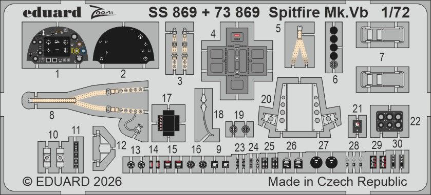 1:72 Spitfire Mk.Vb - Zoom Set (for IBG Kits)