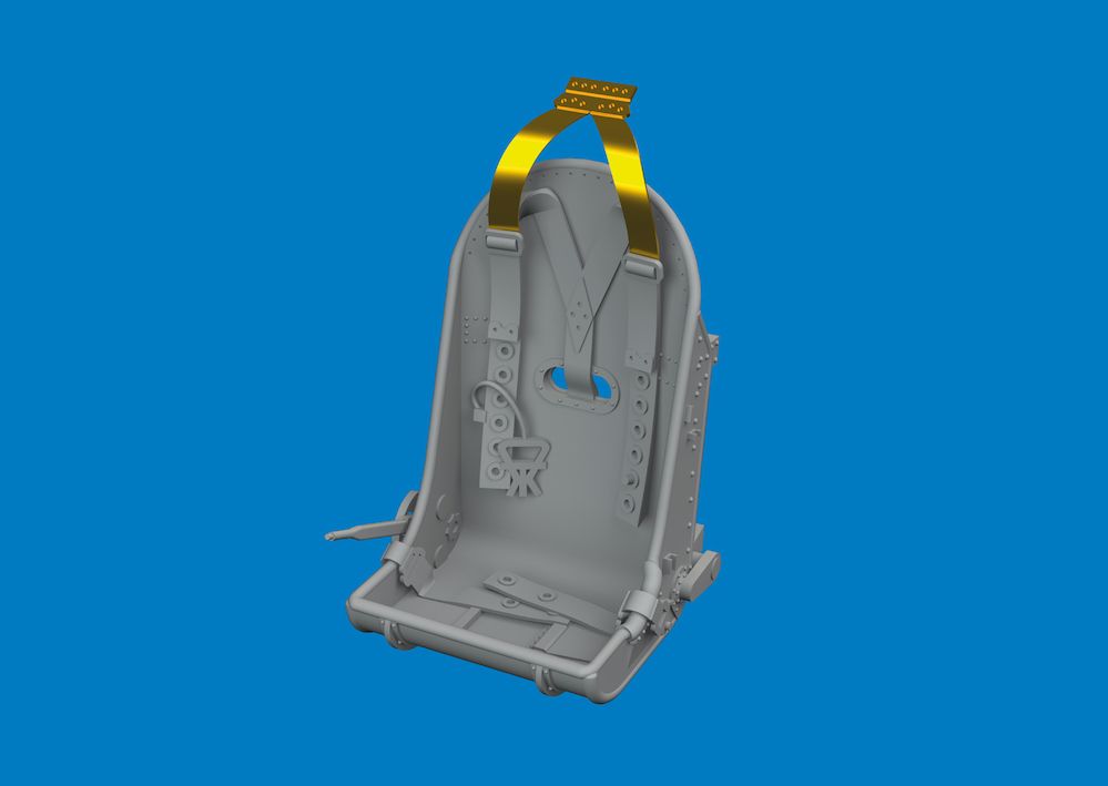 1:48 Hawker Hurricane Mk.I - 3D-Printed Seat (for Arma Hobby Kits)