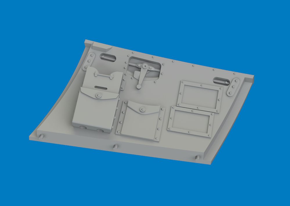 1:48 Hawker Hurricane Mk.I - Cockpit Door (for Arma Hobby Kits / 3D-Printed)