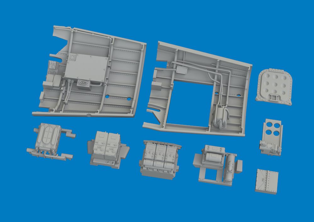 1:48  Curtiss P-40 K - Radio Compartment (for Eduard Kits / 3D-Printed)
