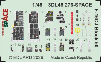 1:48 F-16CJ Block 50 - Space Set for Tamiya