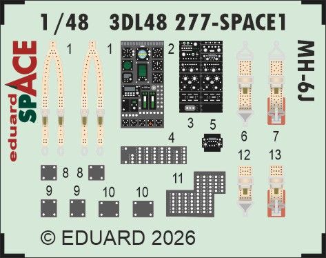 1:48 Hughes MH-6 J - Space Set for ICM