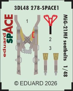 1:48 MiG-21 MF - Seatbelts Space Set