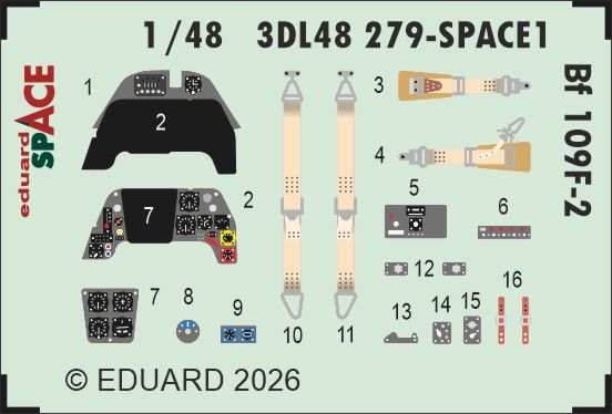1:48 Bf-109 F-2 - Space Set for Eduard