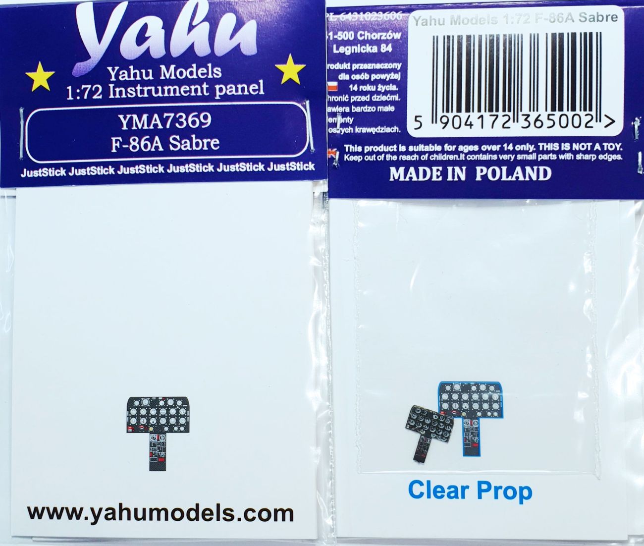 1:72 F-86A Sabre for Clear Prop