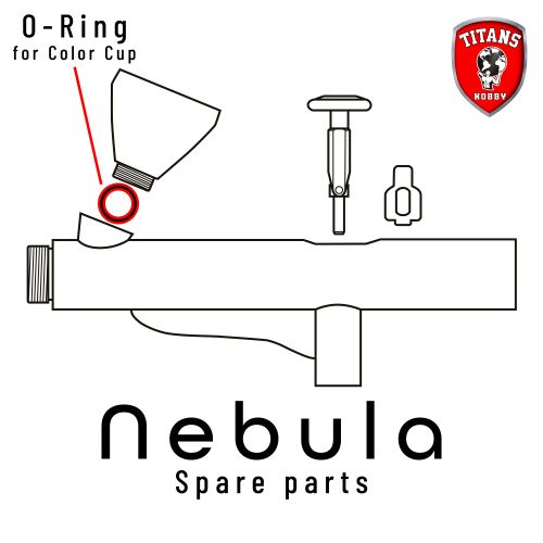 O-Ring for Color Cup for NEBULA Airbrush (Part 6)