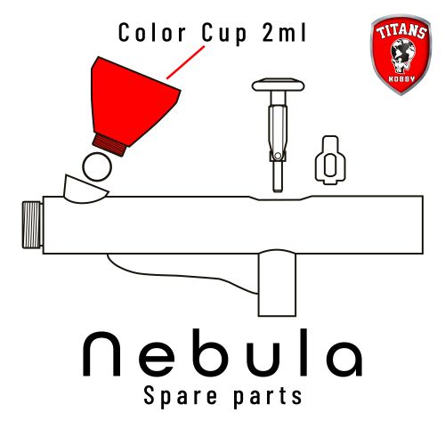 Color Cup 2 ml for NEBULA Airbrush (Part 7)