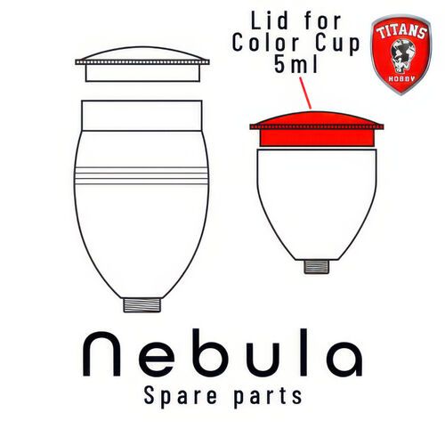 Lid for Color Cup 5ml for NEBULA Airbrush (Part 10)