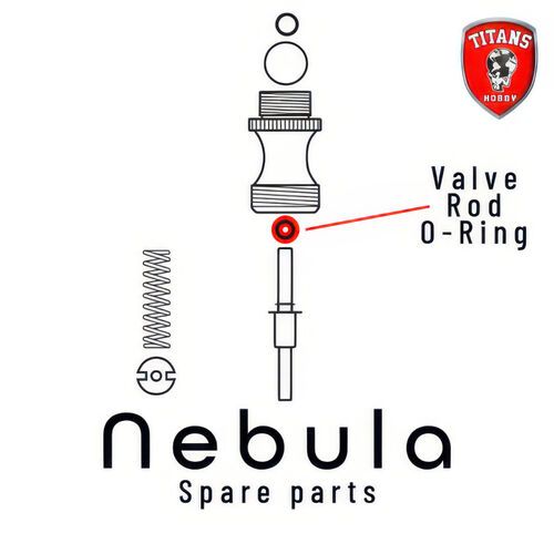 Valve Rod O-Ring for NEBULA Airbrush (Part 25)