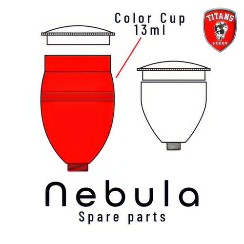 Color Cup 13 ml for NEBULA Airbrush (Part 31)