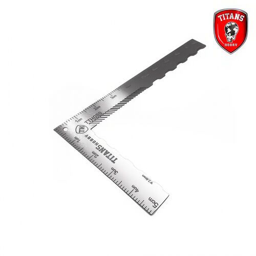 L Ruler with Engraving Guide