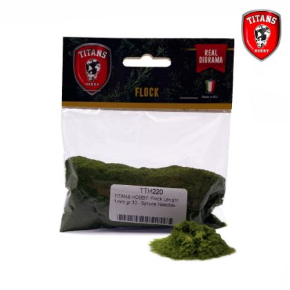 Flock Spruce Needles 1 mm
