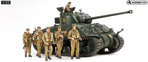 1:35 British Tank Sherman VC - Firefly (w/6 Figures)
