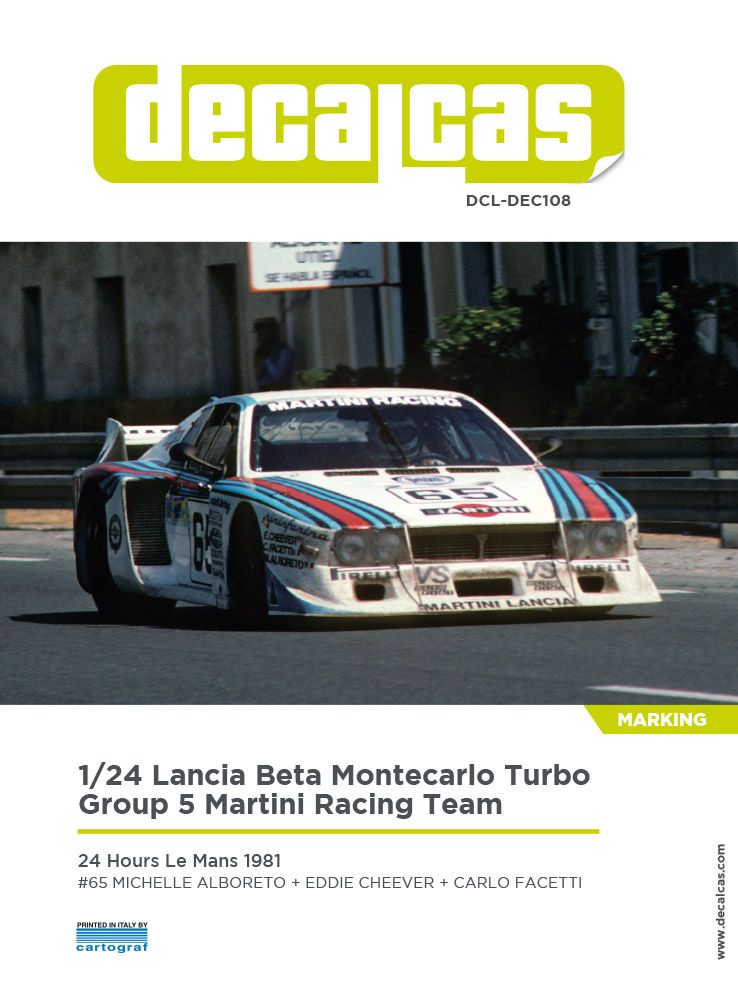 1:24 Lancia Beta Montecarlo Turbo Group 5 Team Martini Racing - 1981