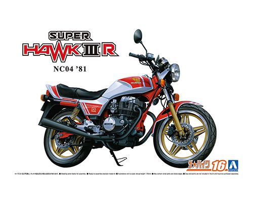 1:12 HONDA NC04 SUPER HAWK3R '81