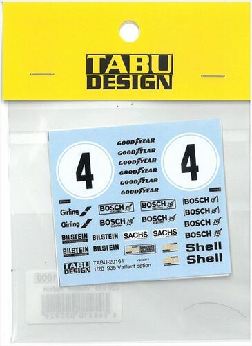 1:20 Porsche 935 - Vaillant Option Decal Set (for Tamiya Kits)