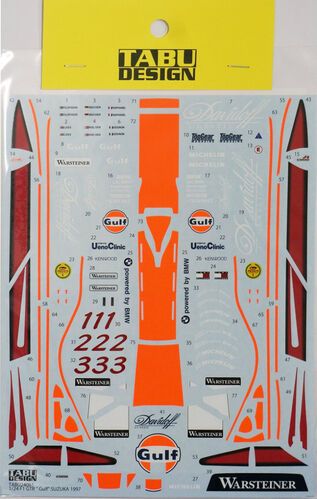 1:24 McLaren F1 GTR - Gulf Suzuka 1997 (for Fujimi Kits)