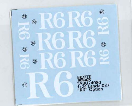 1:24 Lancia 037 R6 - Option Decal Set (for Hasegawa Kits)