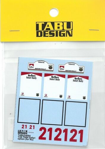 1:24 Toyota Celica TA64 - Safari Option Decal Set (for NuNu Kits)