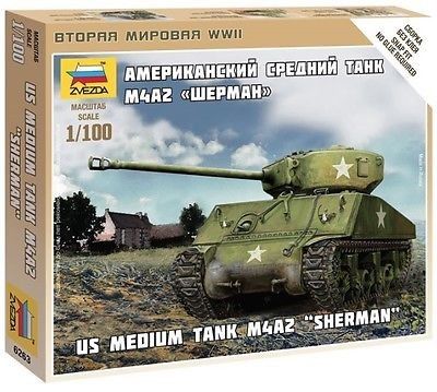 1:100 US Medium Tank M4A2