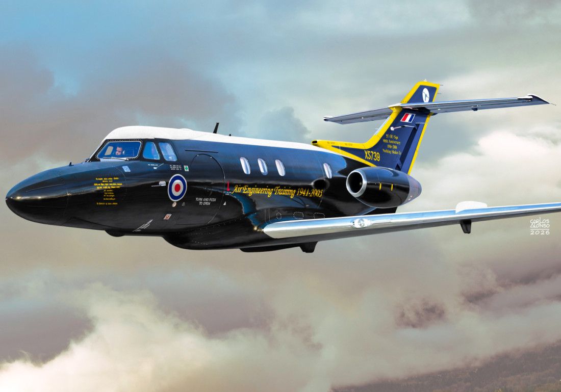 1:72 HS 125 Dominie T.1 ″Black and White″