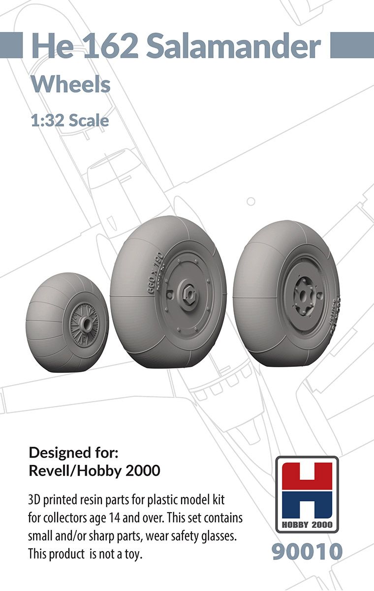 1:32 He-162A-1/He-162B Salamander Wheels