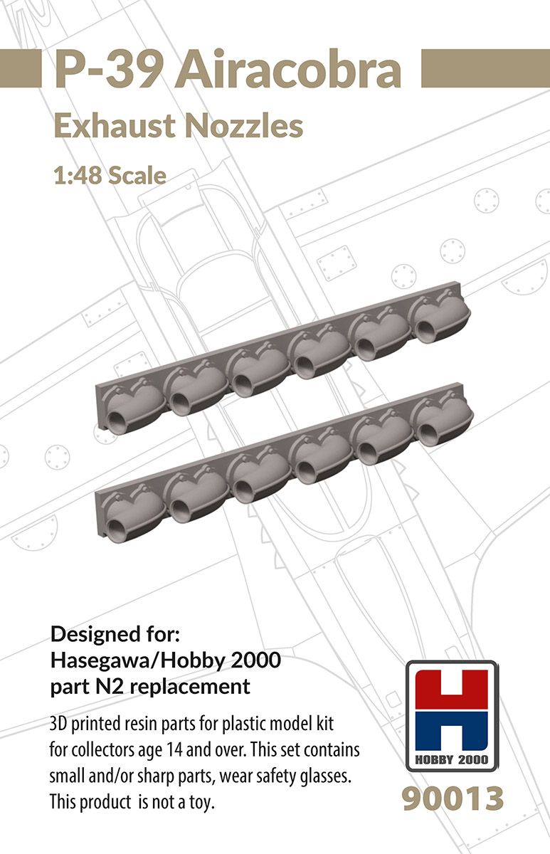 1:48 P-39Q/N Airacobra Exhaust Nozzles