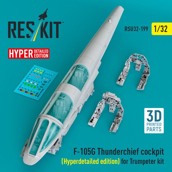 1:32 F-105G Thunderchief cockpit (Hyperdetailed edition) for Trumpeter kit