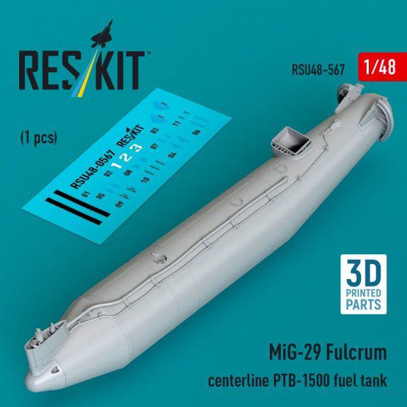 1:48 MiG-29 Fulcrum centerline PTB-1500 fuel tank (1 pcs)