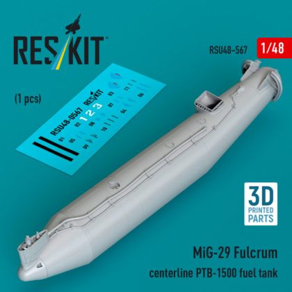 1:48 MiG-29 Fulcrum centerline PTB-1500 fuel tank (1 pcs)